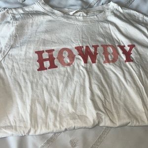 White Howdy T Shirt